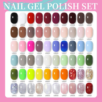 UR SUGAR 15ml Cafe Brown Series Color Gel  Autumn Colors Gel Varnishes All For Nails Soak Off UV LED Semi Permanent Nail Art