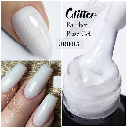 UR SUGAR 7ml Aurora Rubber Base Gel Nail Polish Sparking Glitter Chrome Semi Permanent Soak Off UV LED Nail Art Supplies Vernis