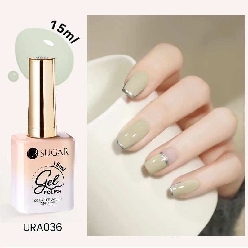 UR SUGAR 15ml Cafe Brown Series Color Gel  Autumn Colors Gel Varnishes All For Nails Soak Off UV LED Semi Permanent Nail Art