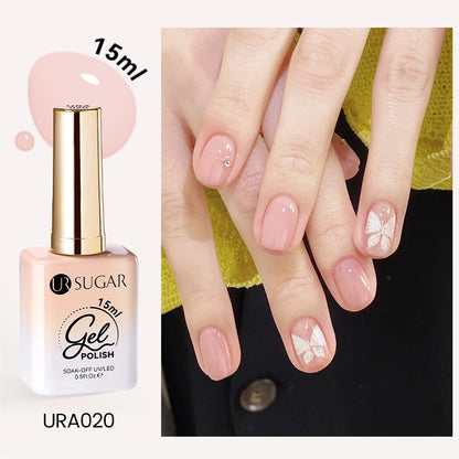 UR SUGAR 15ml Cafe Brown Series Color Gel  Autumn Colors Gel Varnishes All For Nails Soak Off UV LED Semi Permanent Nail Art
