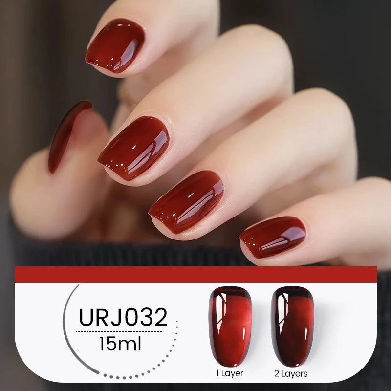 UR SUGAR 15ml Cafe Brown Series Color Gel  Autumn Colors Gel Varnishes All For Nails Soak Off UV LED Semi Permanent Nail Art