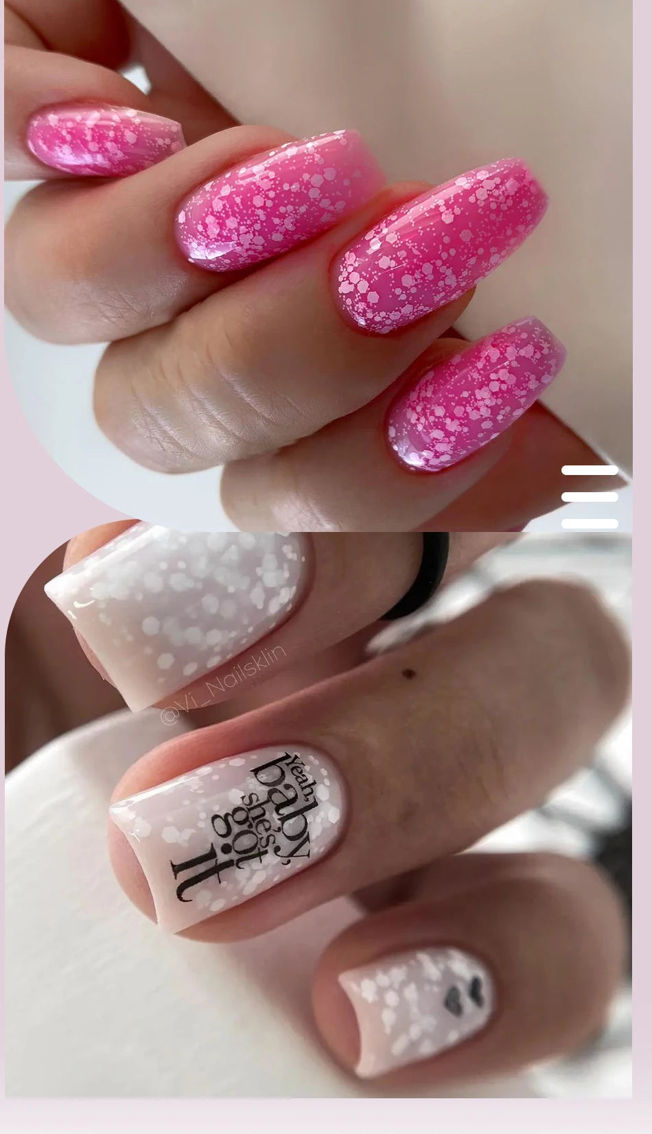 UR SUGAR 7ml Snowflake Gel Nail Polish Semi Permanent Milky White Glitter Snow Sequins Soak Off UV Nails Art Varnish Manicure