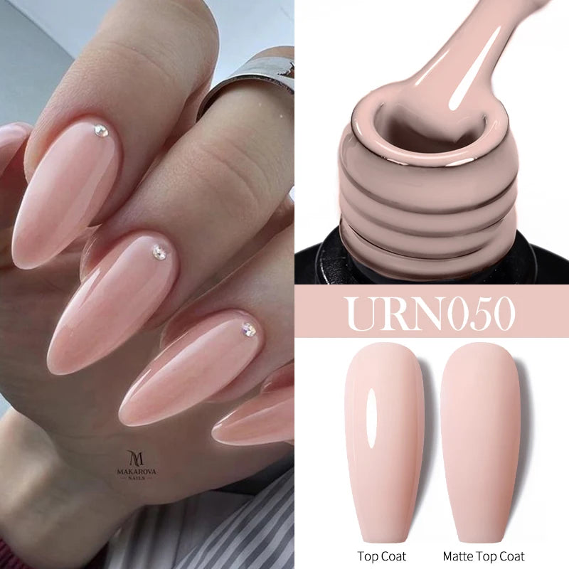 UR SUGAR 7.5ml Glitter Nude Color Nail Gel Polish Semi-permanent Varnish Soak Off Nail Art Base Top Coat UV LED Gel Manicure