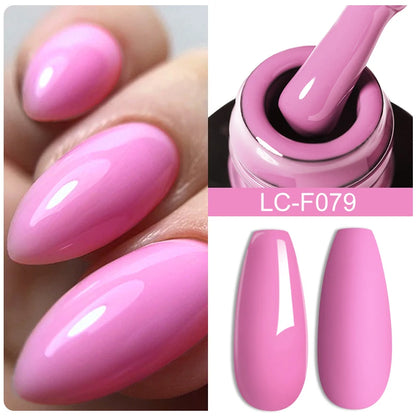 LILYCUTE Nude Glitter Color Sparkling Gel Nail Polish Spring Long Lasting For Manicure Soak Off Nail Base Top Coat Gel Varnish