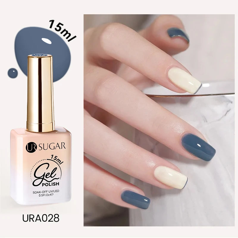 UR SUGAR 15ml Cafe Brown Series Color Gel  Autumn Colors Gel Varnishes All For Nails Soak Off UV LED Semi Permanent Nail Art