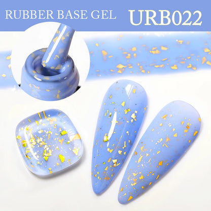 UR SUGAR 7ml Nude Pink Glitter Rubber Base Gel Polish Sparking Sequins Semi Permanent Soak Off Nail Art Varnish All For Manicure