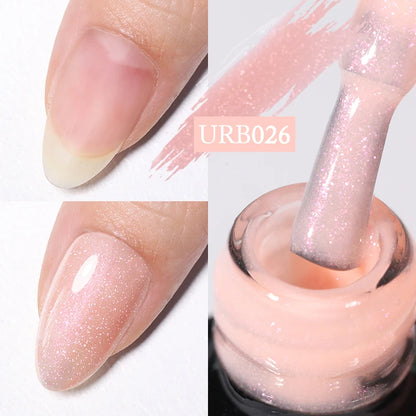 UR SUGAR 7ml Aurora Rubber Base Gel Nail Polish Sparking Glitter Chrome Semi Permanent Soak Off UV LED Nail Art Supplies Vernis