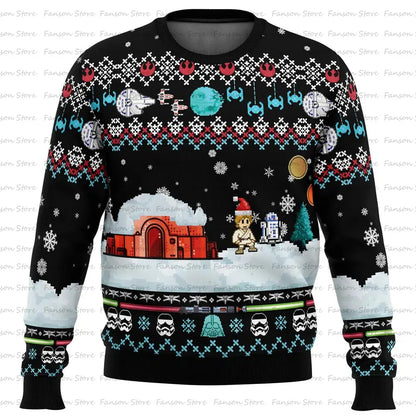Merry Xmas Movie Ugly Christmas Sweater Cartoon Anime Women Men Pullover Tops 2025 New Fashion Couple Hoodie Sweatshirt