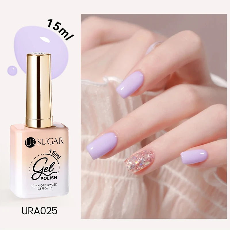 UR SUGAR 15ml Cafe Brown Series Color Gel  Autumn Colors Gel Varnishes All For Nails Soak Off UV LED Semi Permanent Nail Art