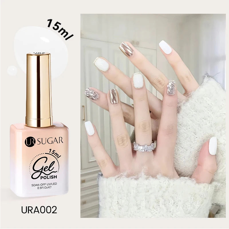 UR SUGAR 15ml Cafe Brown Series Color Gel  Autumn Colors Gel Varnishes All For Nails Soak Off UV LED Semi Permanent Nail Art