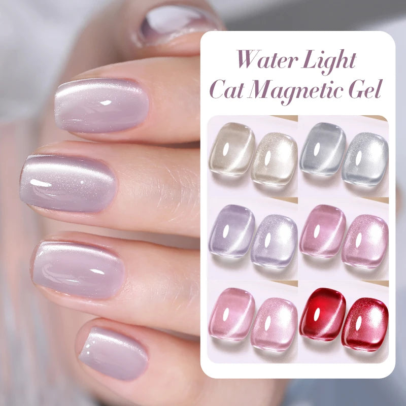 BORN PRETTY 10ml Sparkling Water Light Cat Magnetic Gel Nail Polish Vernis Semi Permanent Soak Off Crystal Gel Polish For Nails