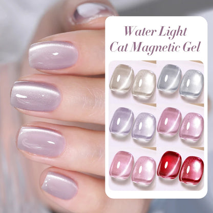 BORN PRETTY 10ml Sparkling Water Light Cat Magnetic Gel Nail Polish Vernis Semi Permanent Soak Off Crystal Gel Polish For Nails