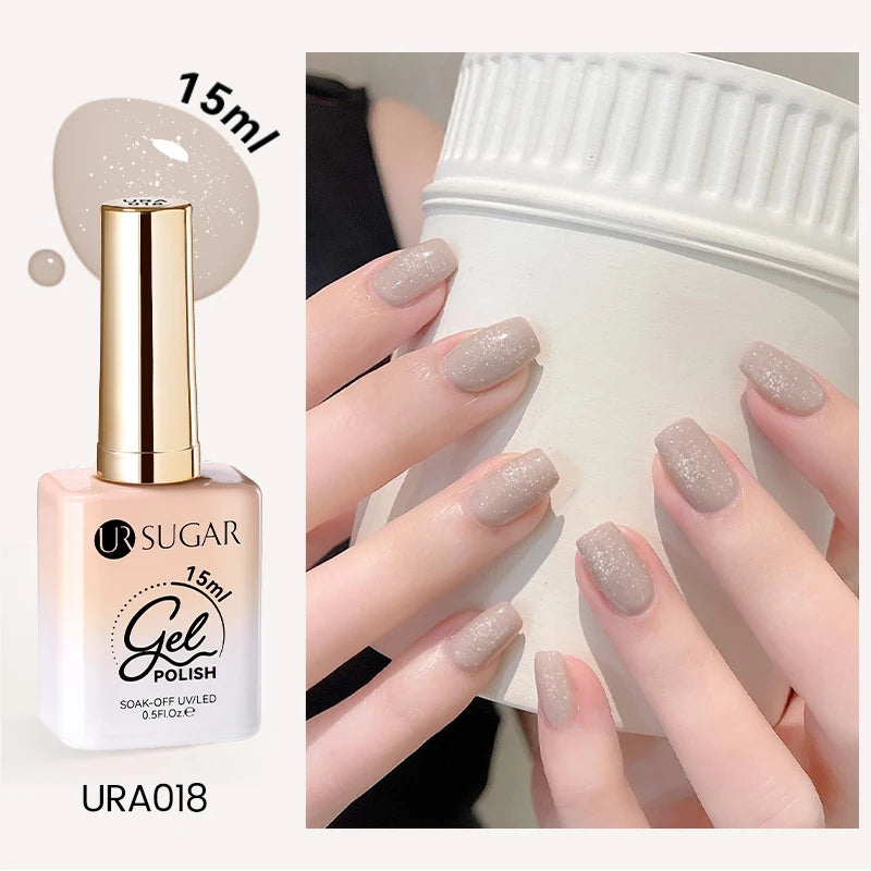 UR SUGAR 15ml Cafe Brown Series Color Gel  Autumn Colors Gel Varnishes All For Nails Soak Off UV LED Semi Permanent Nail Art
