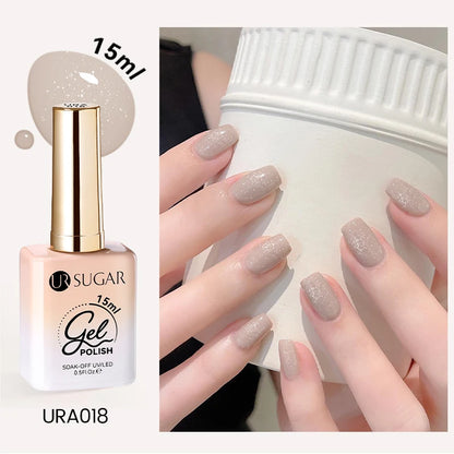 UR SUGAR 15ml Cafe Brown Series Color Gel  Autumn Colors Gel Varnishes All For Nails Soak Off UV LED Semi Permanent Nail Art