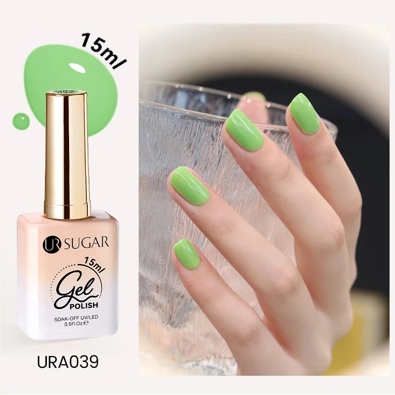 UR SUGAR 15ml Cafe Brown Series Color Gel  Autumn Colors Gel Varnishes All For Nails Soak Off UV LED Semi Permanent Nail Art