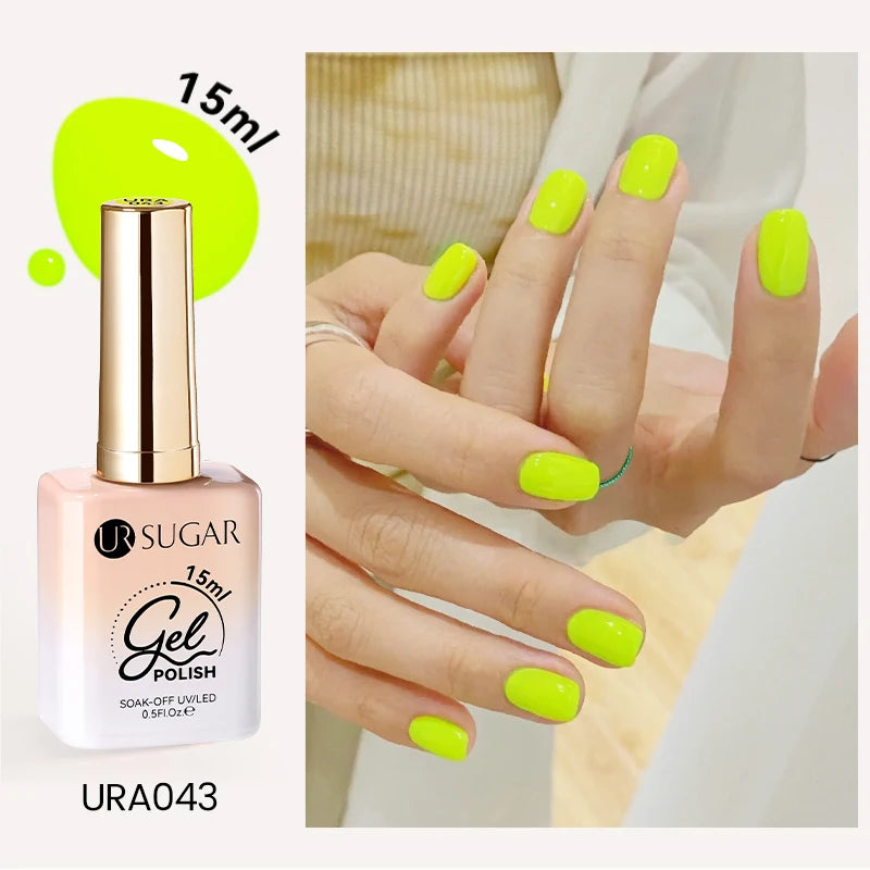 UR SUGAR 15ml Cafe Brown Series Color Gel  Autumn Colors Gel Varnishes All For Nails Soak Off UV LED Semi Permanent Nail Art