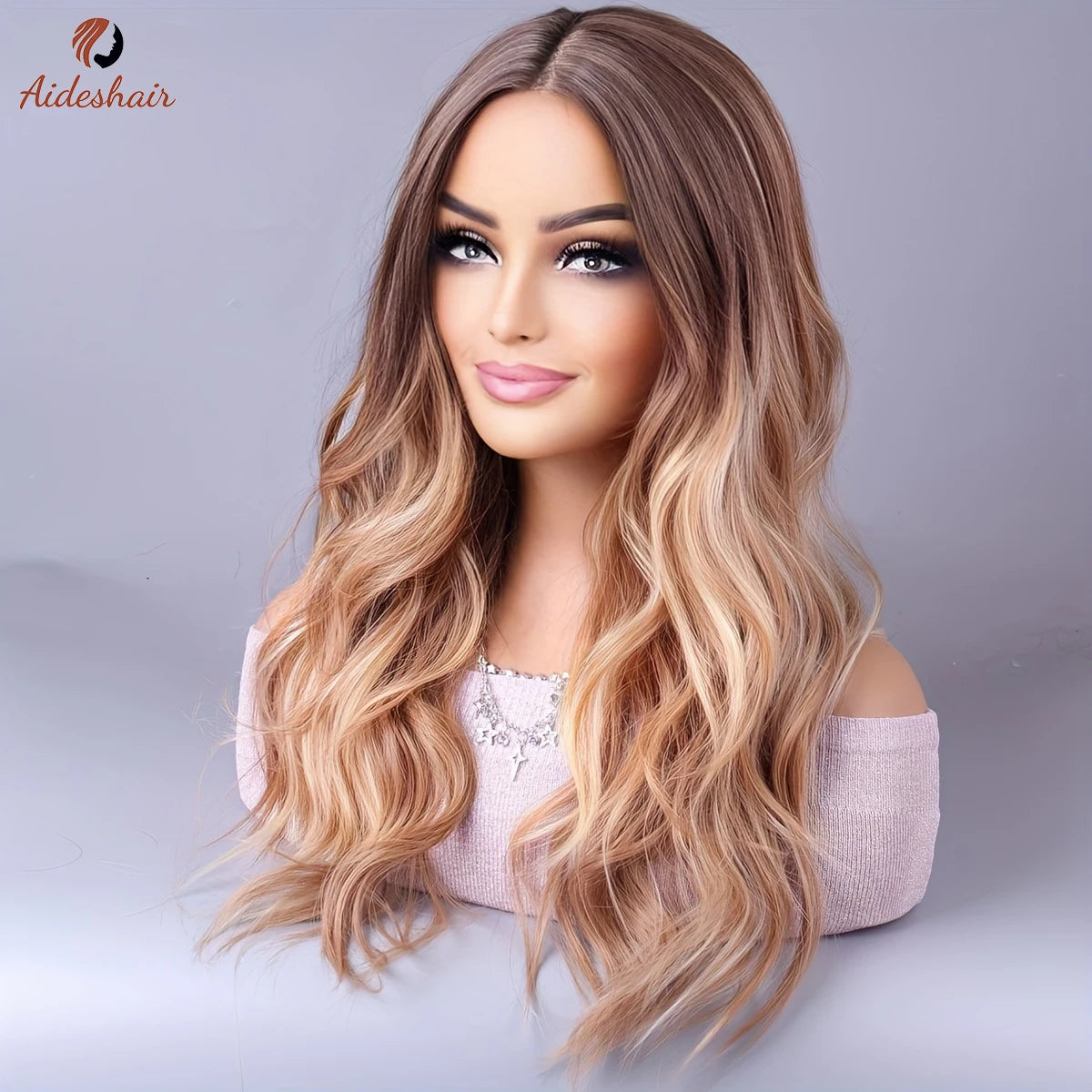 European and American wig women long curly hair in the wave synthetic wig for daily party use