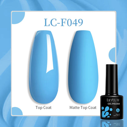 LILYCUTE Thermal Gel Nail Polish 3-layers Color Changing Effect Gel Varnishes All For Manicure Long Lasting Nails Art UV Gel