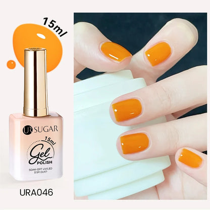 UR SUGAR 15ml Cafe Brown Series Color Gel  Autumn Colors Gel Varnishes All For Nails Soak Off UV LED Semi Permanent Nail Art