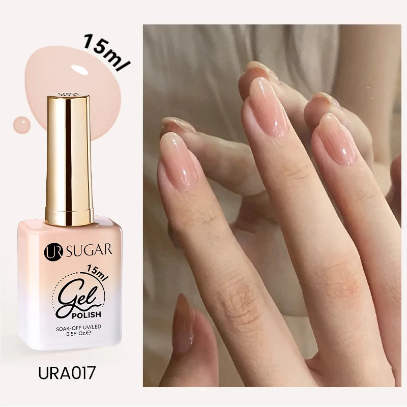UR SUGAR 15ml Cafe Brown Series Color Gel  Autumn Colors Gel Varnishes All For Nails Soak Off UV LED Semi Permanent Nail Art