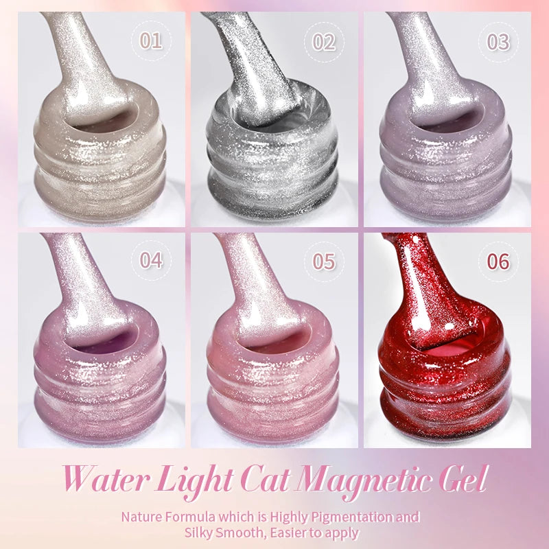 BORN PRETTY 10ml Sparkling Water Light Cat Magnetic Gel Nail Polish Vernis Semi Permanent Soak Off Crystal Gel Polish For Nails