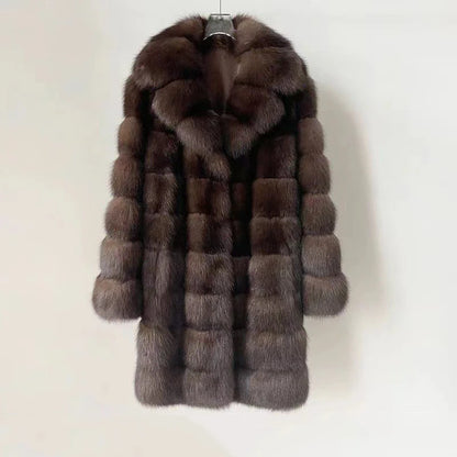 2024 Winter Outerwears Fashion Faux Fur Coat Long Fur Coat Women Thick Warm Outerwear Furs Women Fluffy Faux Fur Jacket Female