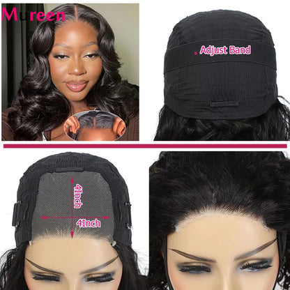 Body Wave Wear And Go Glueless Bob Wigs For Women Ready To Go Human Hair Wigs 4x4 Lace Closure Wig Human Hair Natural Wavy