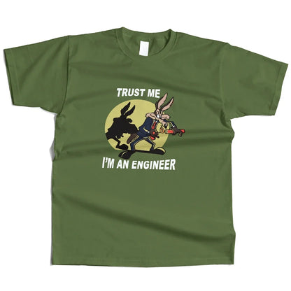 Trust Me I Am an Engineer Printed 100% Cotton Y2k Classic Funny T-Shirt For Men Women Sportswear Tops Tees