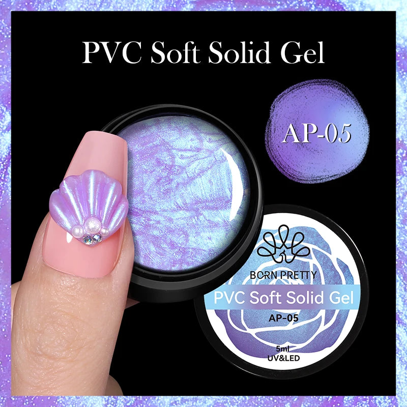 BORN PRETTY 5ml Super Sparkle Painting Gel Nail Polish Platinum Silver Gold Rose Glitter Graffiti Stripe Pull Line Nail UV Gel