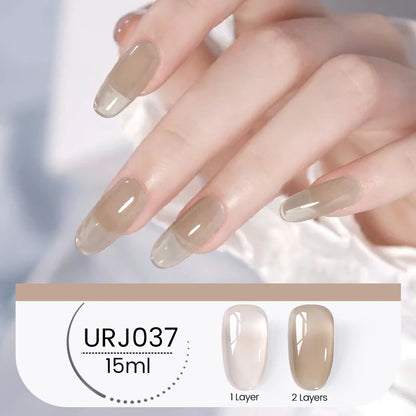 UR SUGAR 15ml Cafe Brown Series Color Gel  Autumn Colors Gel Varnishes All For Nails Soak Off UV LED Semi Permanent Nail Art