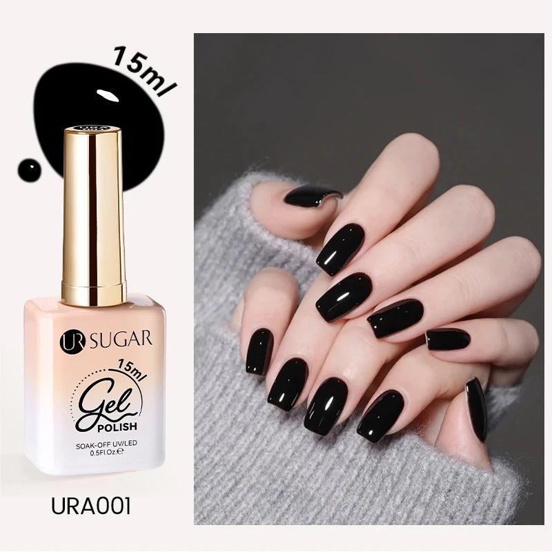 UR SUGAR 15ml Cafe Brown Series Color Gel  Autumn Colors Gel Varnishes All For Nails Soak Off UV LED Semi Permanent Nail Art