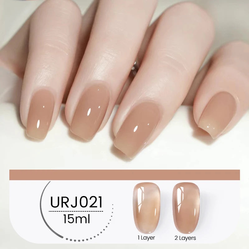 UR SUGAR 15ml Cafe Brown Series Color Gel  Autumn Colors Gel Varnishes All For Nails Soak Off UV LED Semi Permanent Nail Art