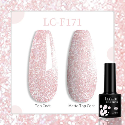 LILYCUTE 7ML Gel Nail Polish Brown Earth Coffee Color Series Semi Permanent UV Gel Chocolate Autumn Winter Nail Art Gel Varnish