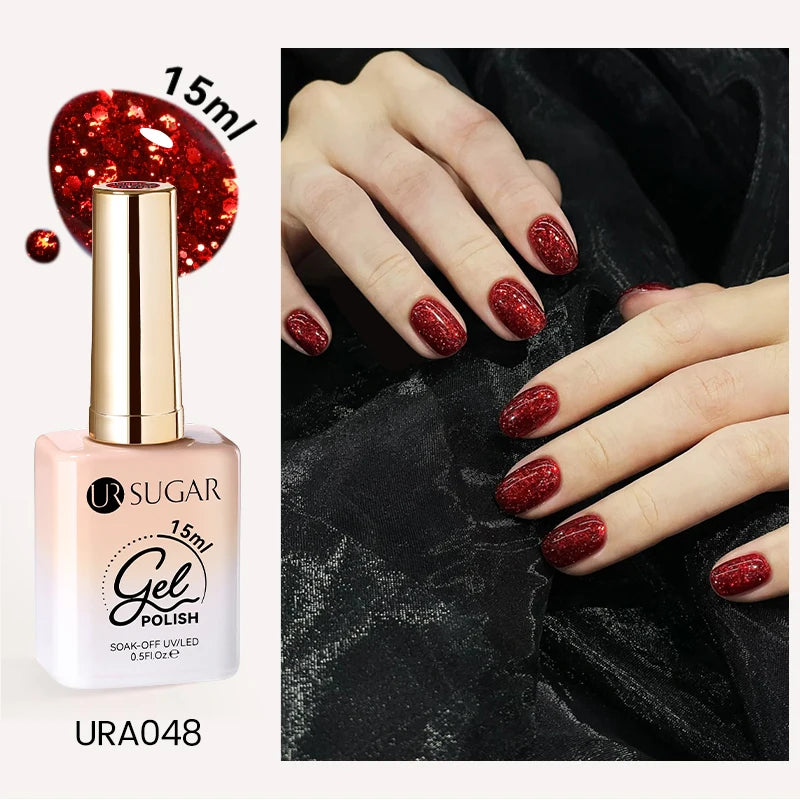 UR SUGAR 15ml Cafe Brown Series Color Gel  Autumn Colors Gel Varnishes All For Nails Soak Off UV LED Semi Permanent Nail Art