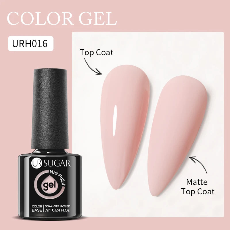 UR SUGAR 7ml Aurora Rubber Base Gel Nail Polish Sparking Glitter Chrome Semi Permanent Soak Off UV LED Nail Art Supplies Vernis