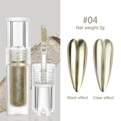 1Box Nail Mirror Glitter Powder Metallic Colorful Dust Metal Effect Nail Glitter Gold Nail Art UV Gel Polish Chrome Flakes Dust