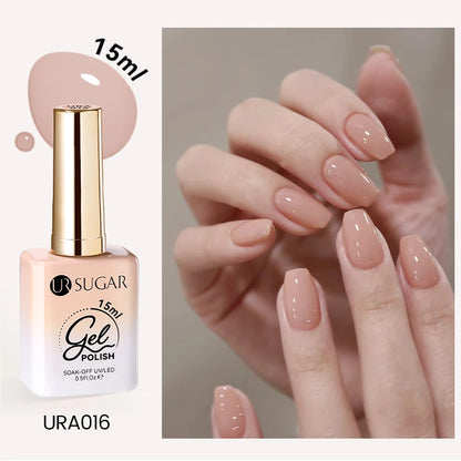 UR SUGAR 15ml Cafe Brown Series Color Gel  Autumn Colors Gel Varnishes All For Nails Soak Off UV LED Semi Permanent Nail Art