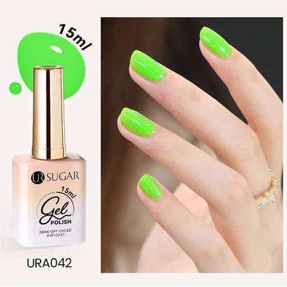 UR SUGAR 15ml Cafe Brown Series Color Gel  Autumn Colors Gel Varnishes All For Nails Soak Off UV LED Semi Permanent Nail Art