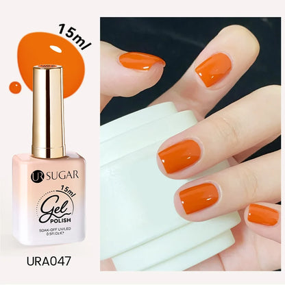 UR SUGAR 15ml Cafe Brown Series Color Gel  Autumn Colors Gel Varnishes All For Nails Soak Off UV LED Semi Permanent Nail Art