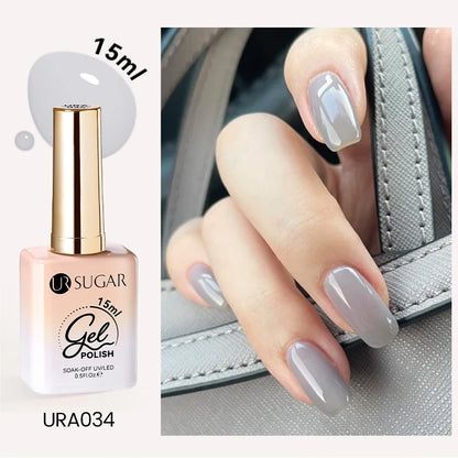 UR SUGAR 15ml Cafe Brown Series Color Gel  Autumn Colors Gel Varnishes All For Nails Soak Off UV LED Semi Permanent Nail Art