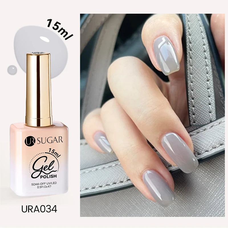 UR SUGAR 15ml Cafe Brown Series Color Gel  Autumn Colors Gel Varnishes All For Nails Soak Off UV LED Semi Permanent Nail Art