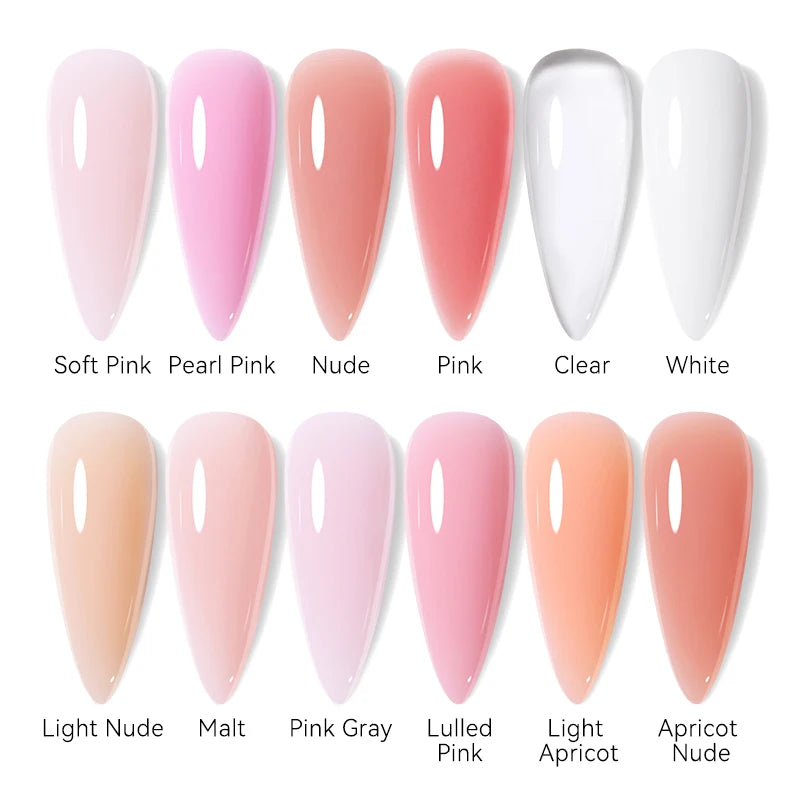 UR SUGAR 15ml Nail Extension Gel Soak Off UV LED Acrylic Crystal White Clear Nude Gel Nail Polish UV Construction Gel