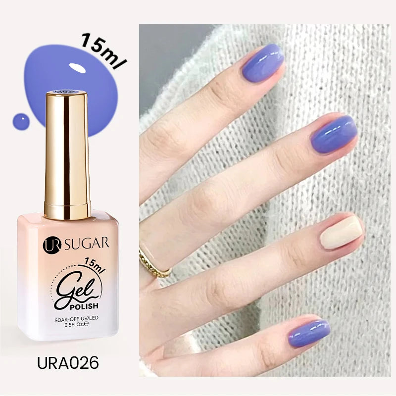 UR SUGAR 15ml Cafe Brown Series Color Gel  Autumn Colors Gel Varnishes All For Nails Soak Off UV LED Semi Permanent Nail Art