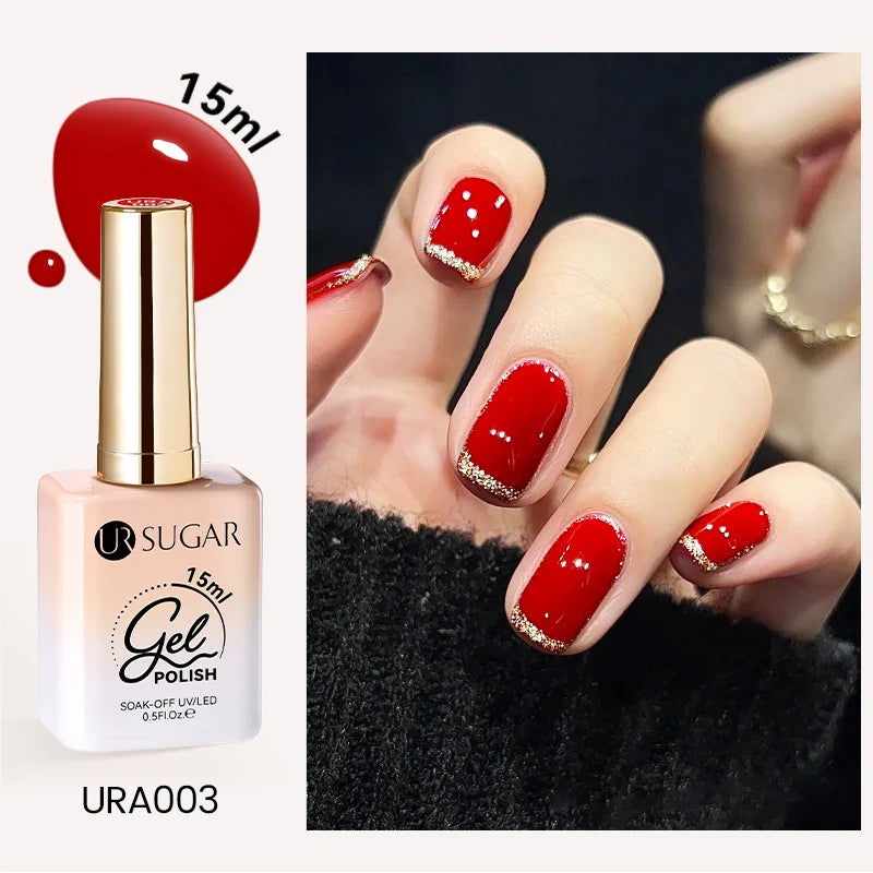 UR SUGAR 15ml Cafe Brown Series Color Gel  Autumn Colors Gel Varnishes All For Nails Soak Off UV LED Semi Permanent Nail Art