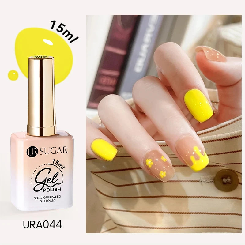 UR SUGAR 15ml Cafe Brown Series Color Gel  Autumn Colors Gel Varnishes All For Nails Soak Off UV LED Semi Permanent Nail Art