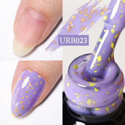 UR SUGAR 7ml Aurora Rubber Base Gel Nail Polish Sparking Glitter Chrome Semi Permanent Soak Off UV LED Nail Art Supplies Vernis