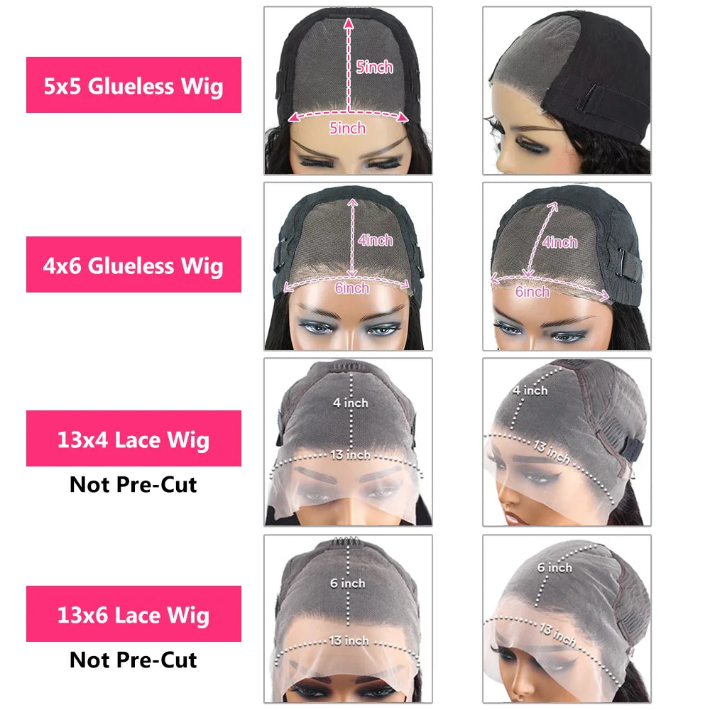 Gabrielle Deep Wave Frontal Wig Brazilian Curly 13x6 Lace Front Human Hair Wigs for Women Glueless 5x5 Closure Wig 180% Density