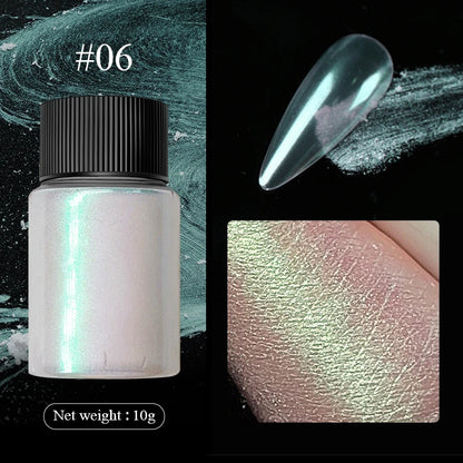 1Box Nail Mirror Glitter Powder Metallic Colorful Dust Metal Effect Nail Glitter Gold Nail Art UV Gel Polish Chrome Flakes Dust