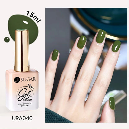 UR SUGAR 15ml Cafe Brown Series Color Gel  Autumn Colors Gel Varnishes All For Nails Soak Off UV LED Semi Permanent Nail Art