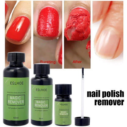 Burst Nail Glue Remover 10/30/50ML Quickly Removes Nail Polish Glues Not Hurt Nails Cleaner Dissolve Nails Art Tools for Women